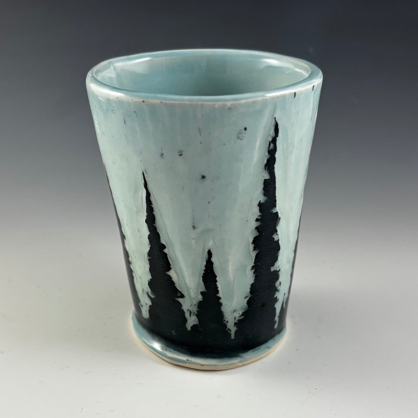 Tumbler with Pine Trees