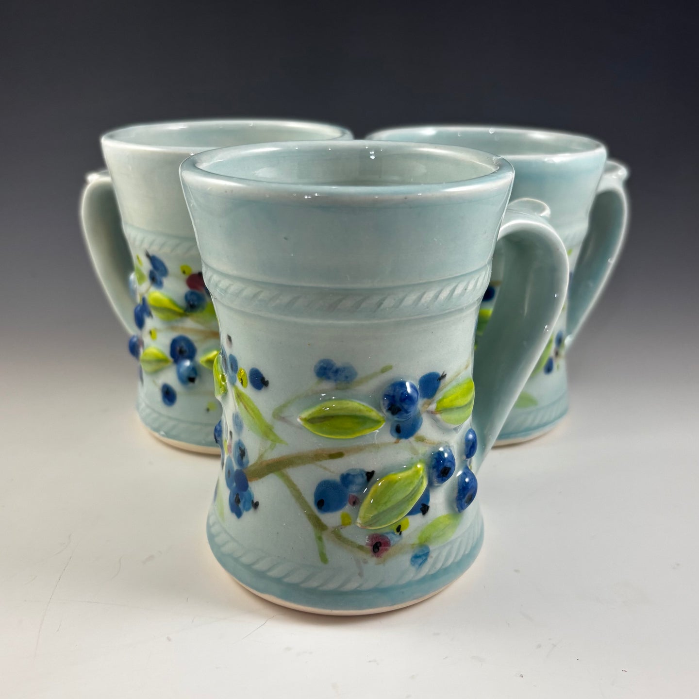 3D Blueberry Mugs