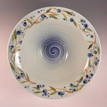 Load image into Gallery viewer, Pasta Bowl with handpainted blueberries
