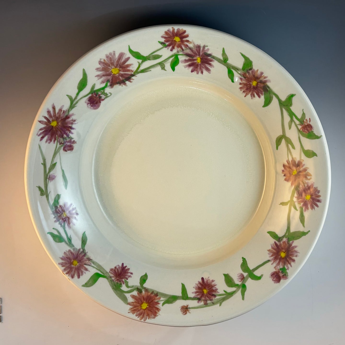 Large Platter with Asters